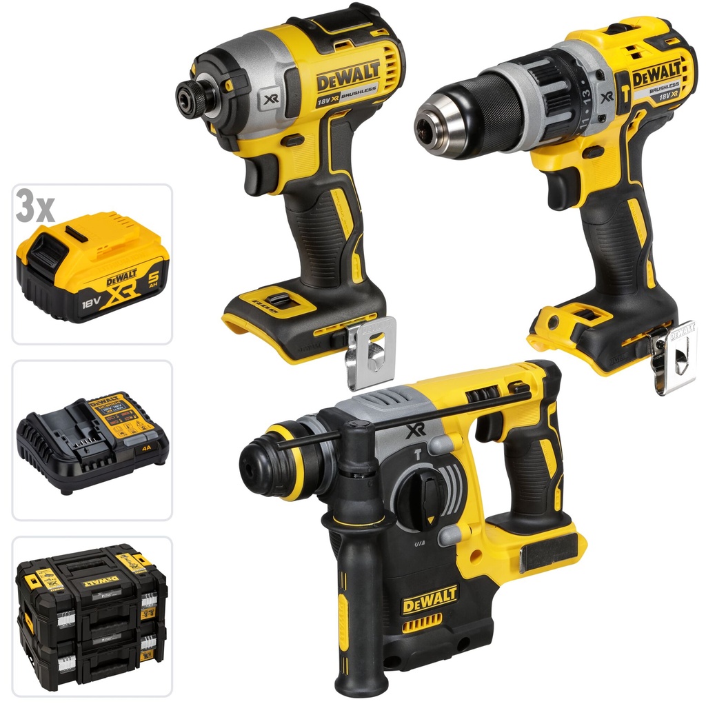 DeWalt DCK368P3T-QW Cordless Tool Kit