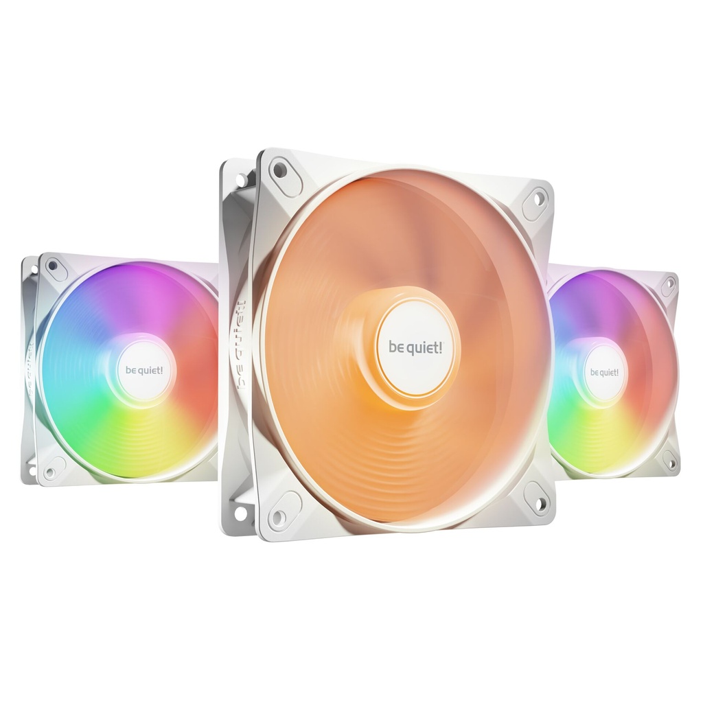 be quiet! Light Wings LX White 120mm PWM high speed Triple-Pack