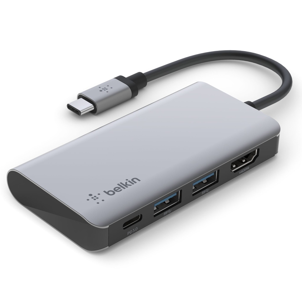 Belkin CONNECT USB-C 4-in-1 Multiport Adapter AVC006btSGY