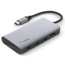Belkin CONNECT USB-C 4-in-1 Multiport Adapter AVC006btSGY
