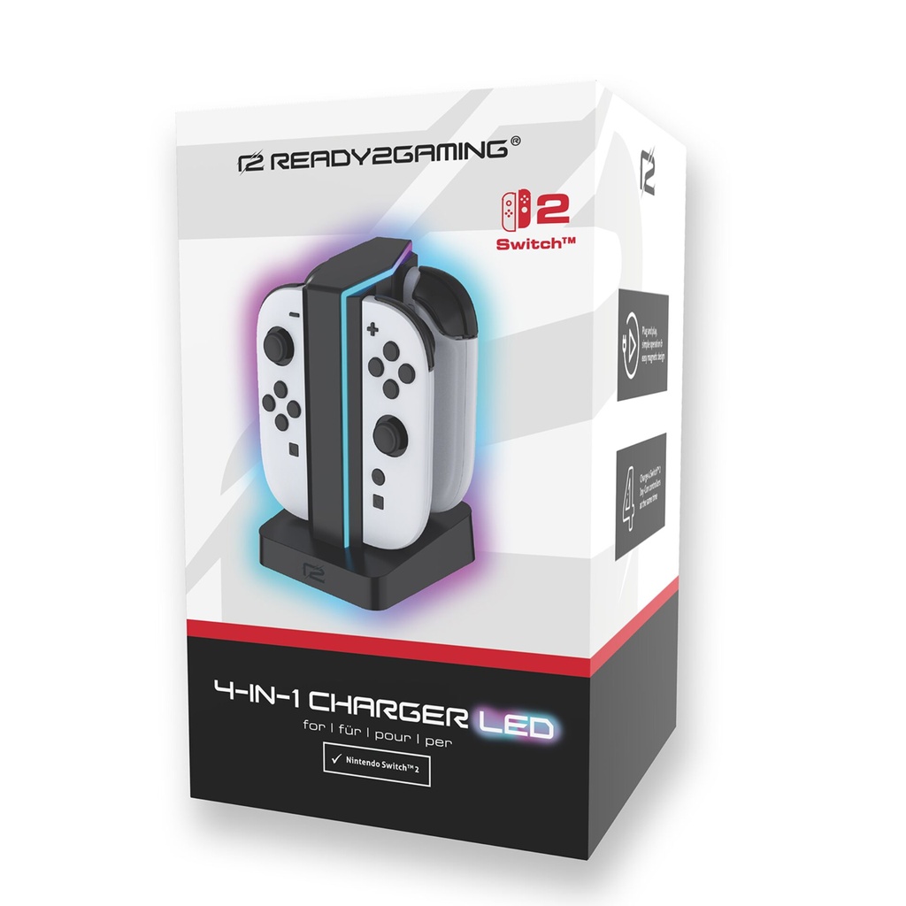 ready2gaming Nintendo Switch 2 4 in 1 Charger LED
