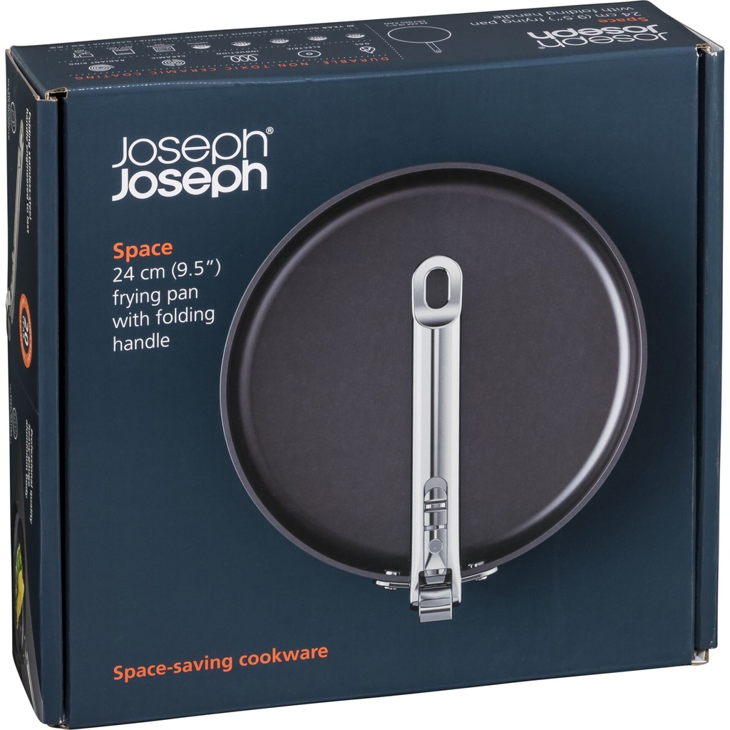 Joseph Joseph Space Fold.Handle Ceramic NS 24cm Blue Frying Pan