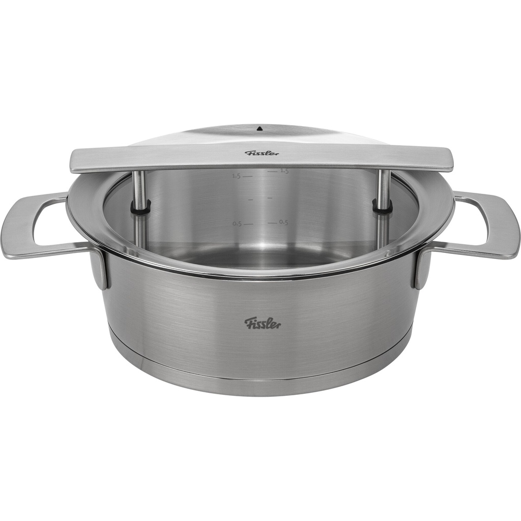 Fissler Phi Collection Braten- topf mit Glasdeckel 20 cm, 2,3L