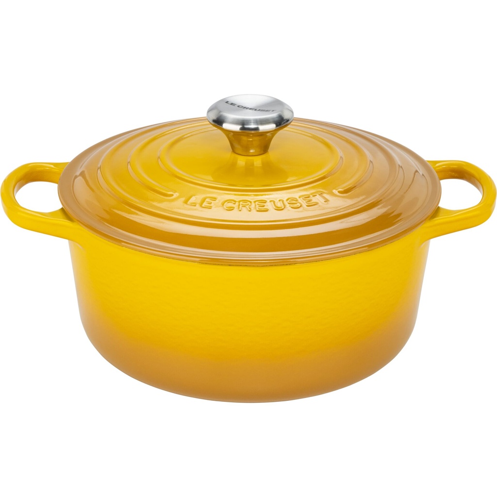 Le Creuset Signature Bräter rund 24 cm nectar