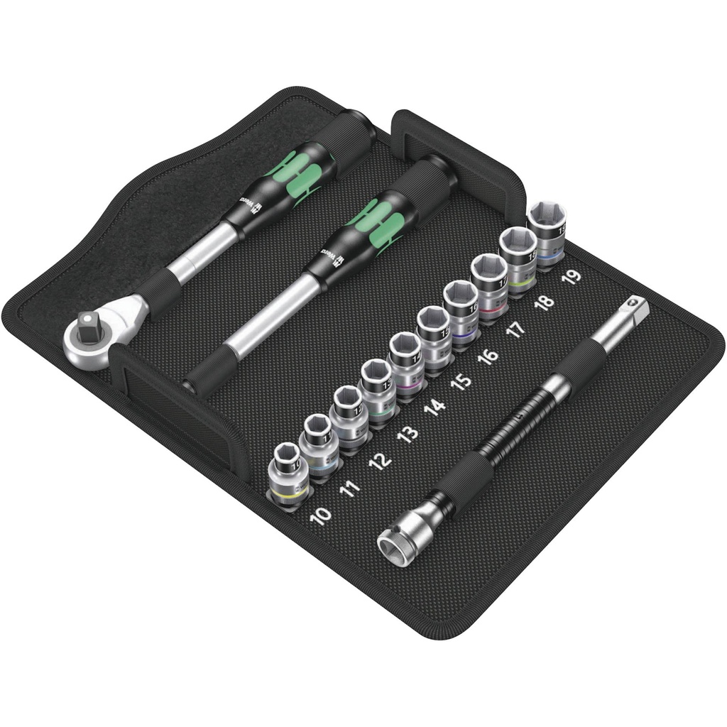 WERA 8006 SC 1 Zyklop Hybrid Ratchet set 1/2  drive metric