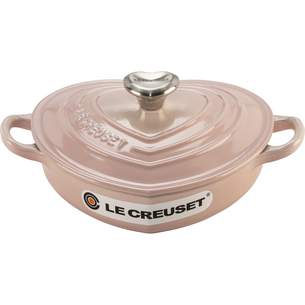Le Creuset Gourmet Casserole Dish Heart Shaped 20 cm pink