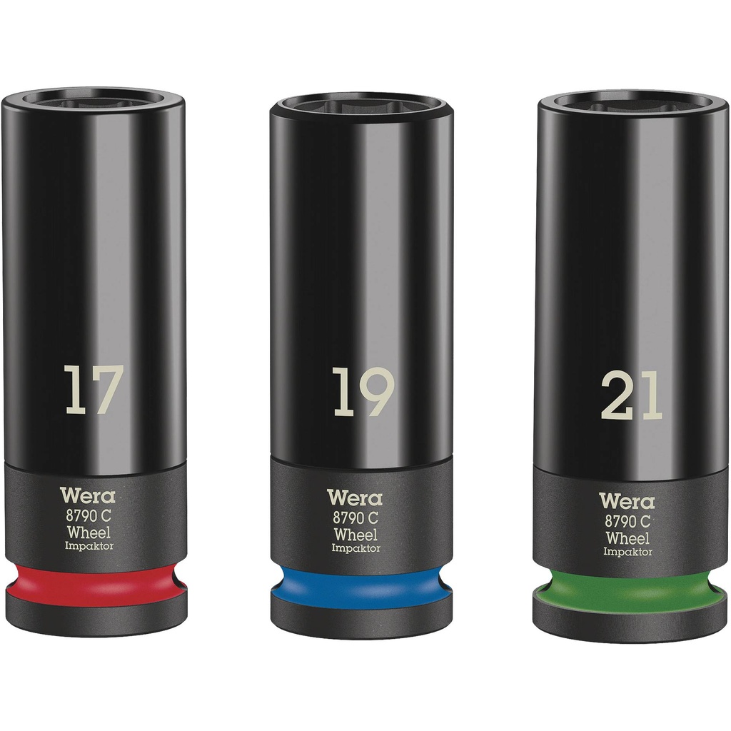 WERA Wheel Impaktor C Set 1 Socket set, 1/2  drive