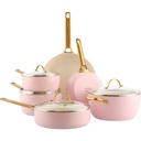 GreenPan Padova Reserve 6 Tlg Topf&Pfannenset Rosa