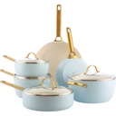 GreenPan Padova Reserve 6 Tlg Topf&Pfannenset Hellblau