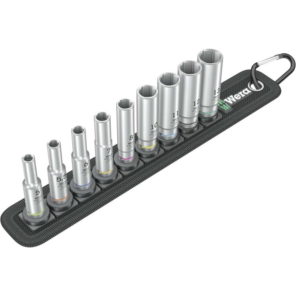 WERA Belt A Deep 1 socket set, 1/4  drive