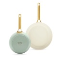 GreenPan Padova Reserve 2Tlg Bratpfannenset 20+26cm Grün