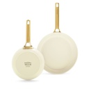 GreenPan Padova Reserve 2Tlg Bratpfannenset 20+26cm Creme