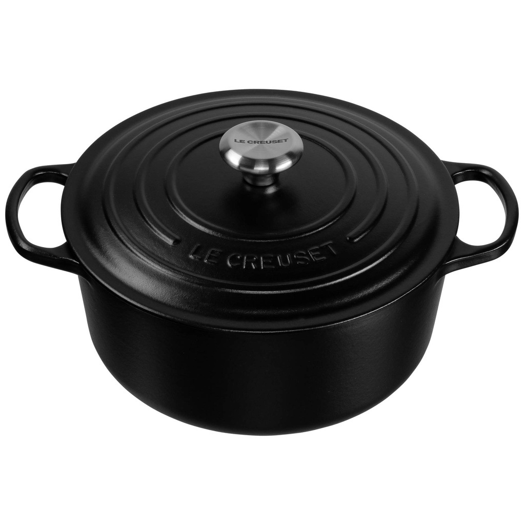 Le Creuset Signature Casserole round 26 cm black
