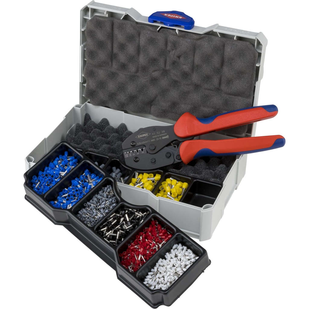 KNIPEX Crimp Assortment for End Sleeves with Crimping Pliers