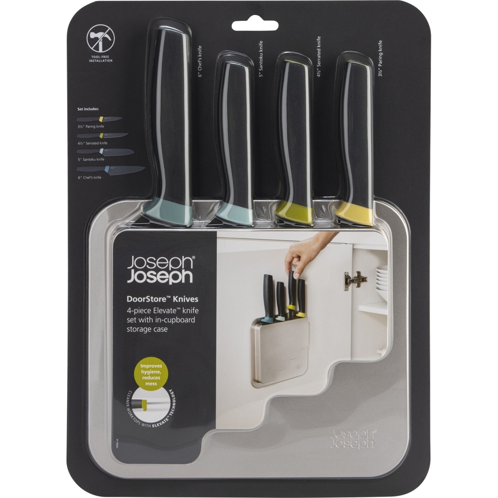 Joseph Joseph DoorStore 4-piece Opal Kitchen Knives Set