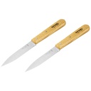 Opinel set of 2 paring knives N. 112 natural