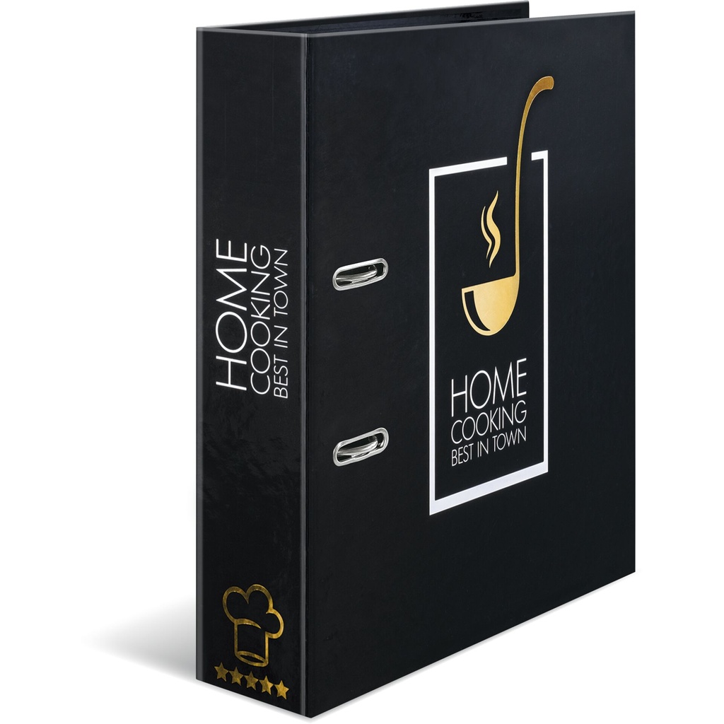 Herma Recipe Folder  black Home Cooking DIN A4        19668