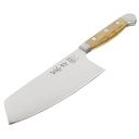 Güde Alpha cooking knife Chai Dao Olive Wood 16 cm