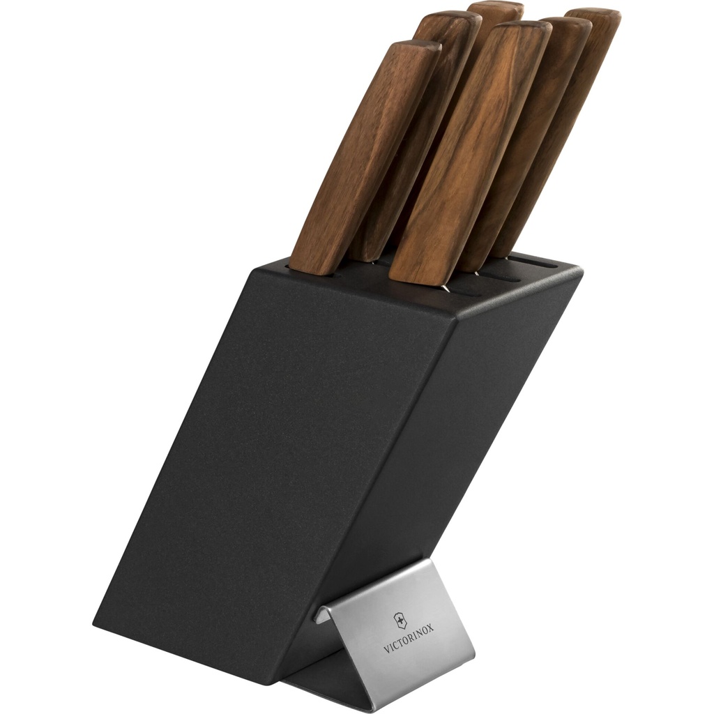 Victorinox Swiss Modern Knife Block beech wood 6 pcs