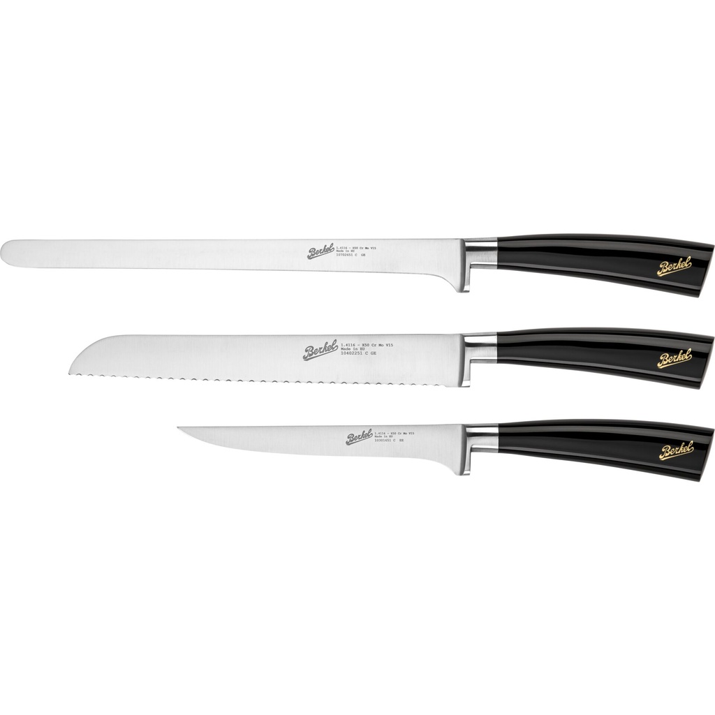 Berkel Elegance Glossy Black Ham-Set 3-pcs.