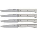Opinel Table Knives Facette Set of 4  white