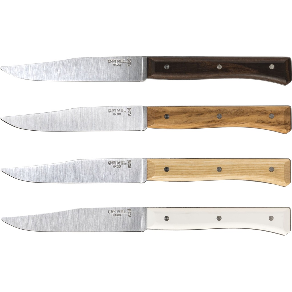 Opinel Table Knives Facette Set of 4   Mix