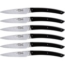 Laguiole Jean Dubost Knife Set 6 pcs., Acrylic Black