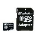 Verbatim microSDHC          16GB Class 10 UHS-I incl Adapt. 44082