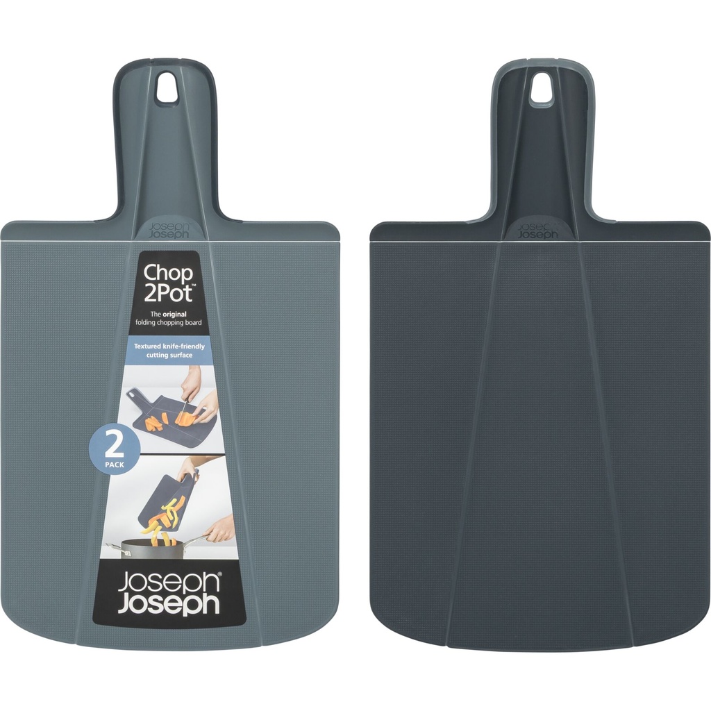 Joseph Joseph Chop2Pot Plus 2-piece Blue Chopping Board Set