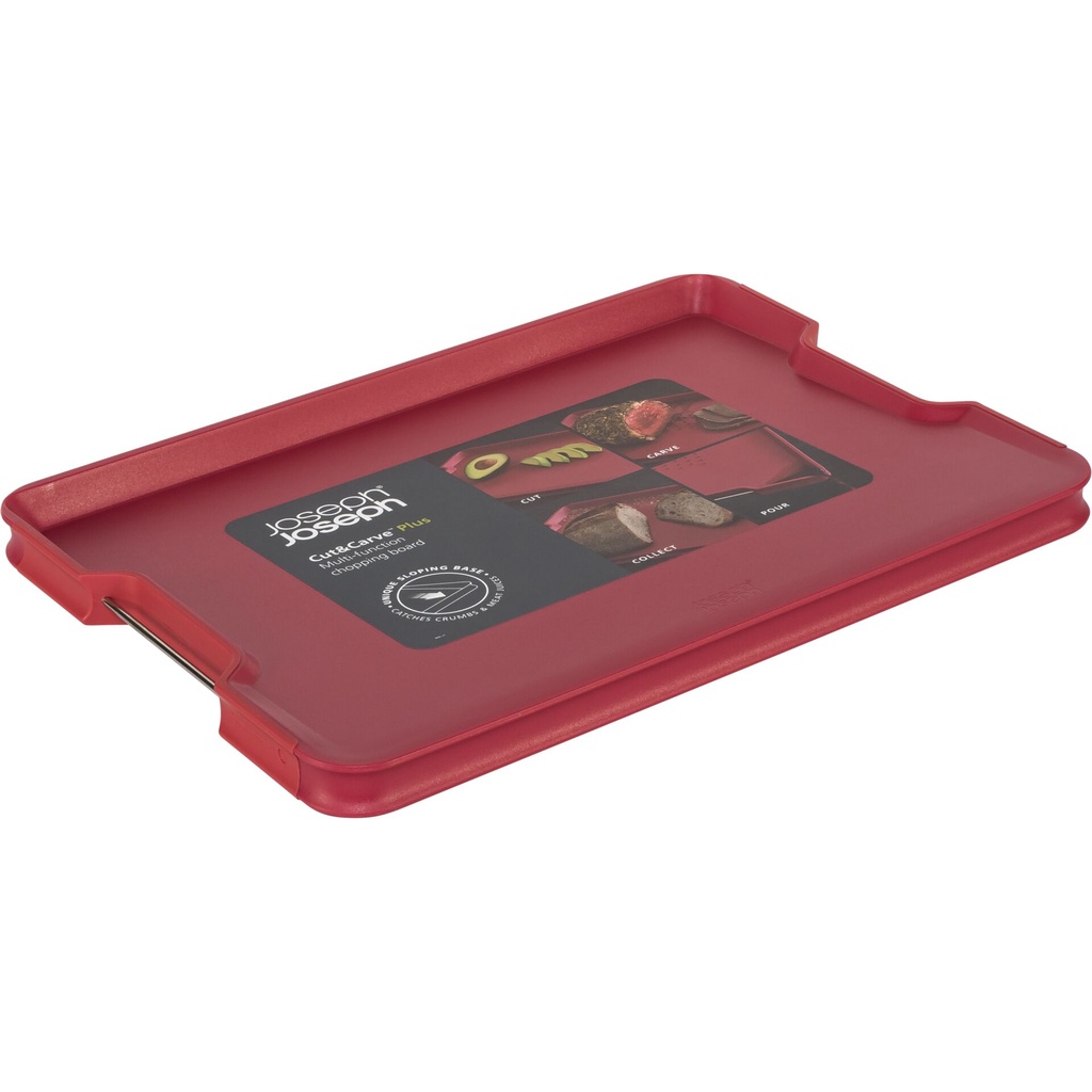 Joseph Joseph Cut&Carve Plus Multi-functio.Red Chopping Board