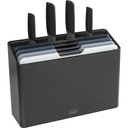 Joseph Joseph Folio Plus 8-piece Grey Knife & Chopping Board Set