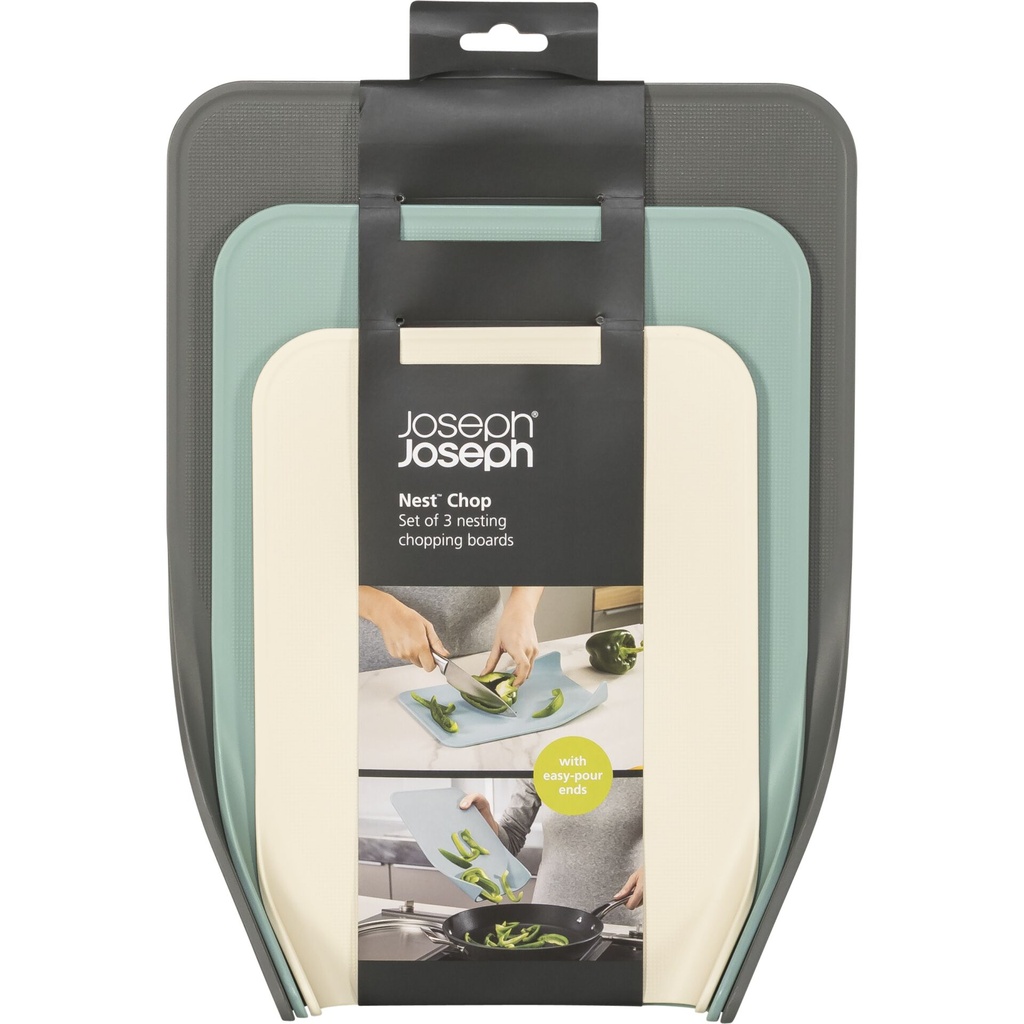 Joseph Joseph Nest Chop 3-piece Grey Chopping Board Set