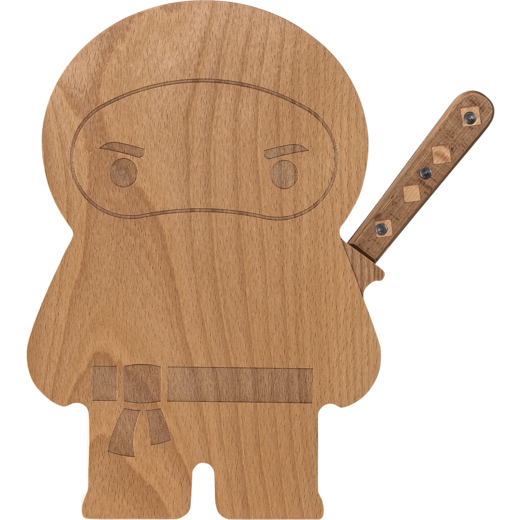 OTOTO Ninja Board Cutting Board & Knife