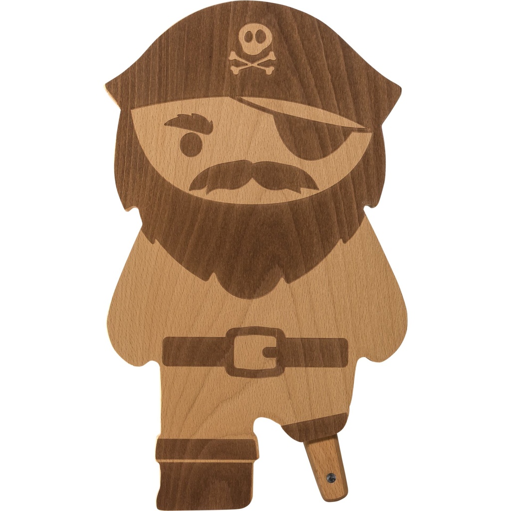 OTOTO Pirate Board Cutting Board & Knife