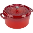 Staub La Cocotte 28cm rund, Kirsch-rot, Gusseisen