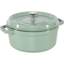 Staub La Cocotte 24cm rund Salbeigrün, Gusseisen
