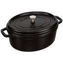 Staub Oval Cocotte, 31cm cast iron, black