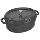 Staub Round Cocotte, 31cm cast iron, graphite grey