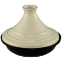 Staub Tajine 28cm round, cream cast iron, Tagine specialities