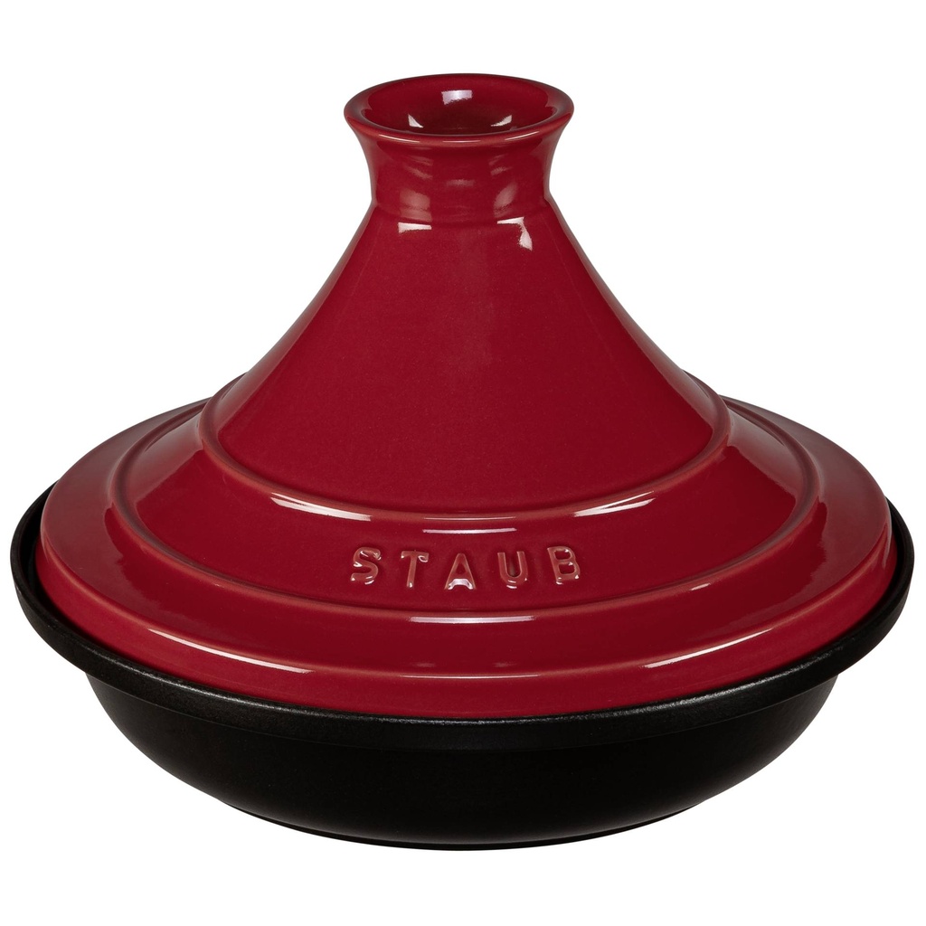 Staub Tajine 28cm round cast iron red