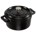 Staub Mini Cocotte 10cm round black, cast iron