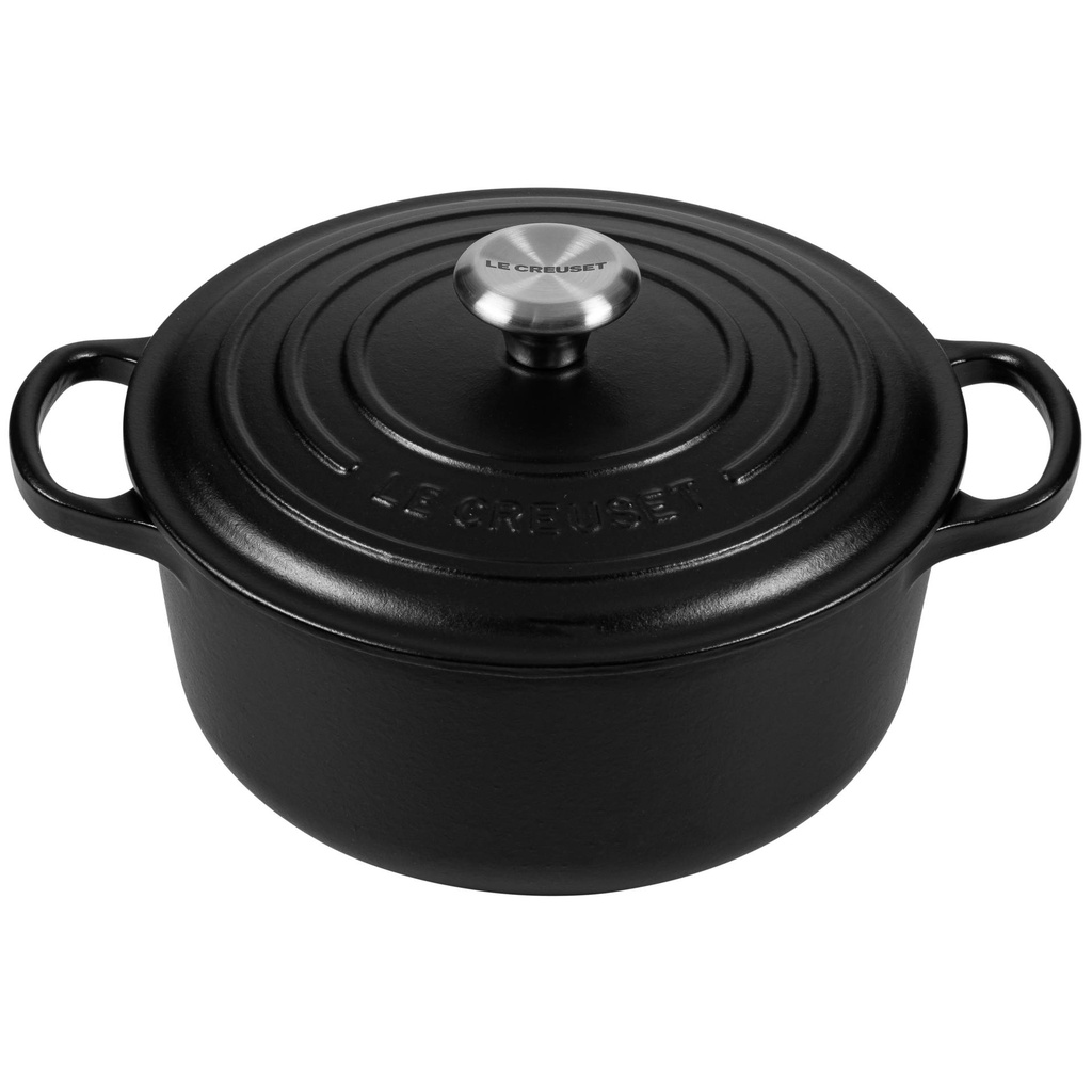 Le Creuset Signature Casserole round 20 cm black
