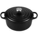 Le Creuset Signature Casserole round 20 cm black