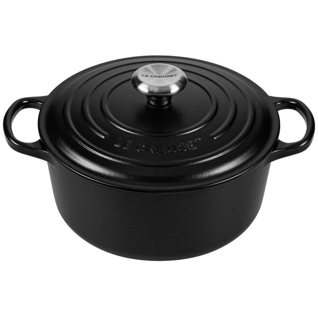 Le Creuset Signature Casserole round 24 cm black