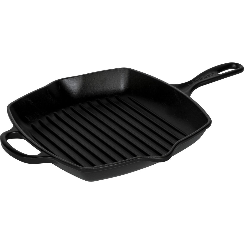 Le Creuset Grill Pan Cast Iron Square black 26 cm