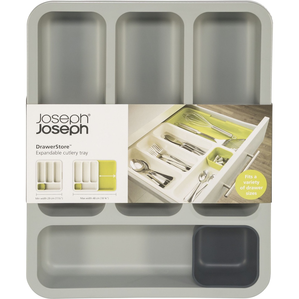 Joseph Joseph DrawerStore Grey Expandable Cutlery Tray