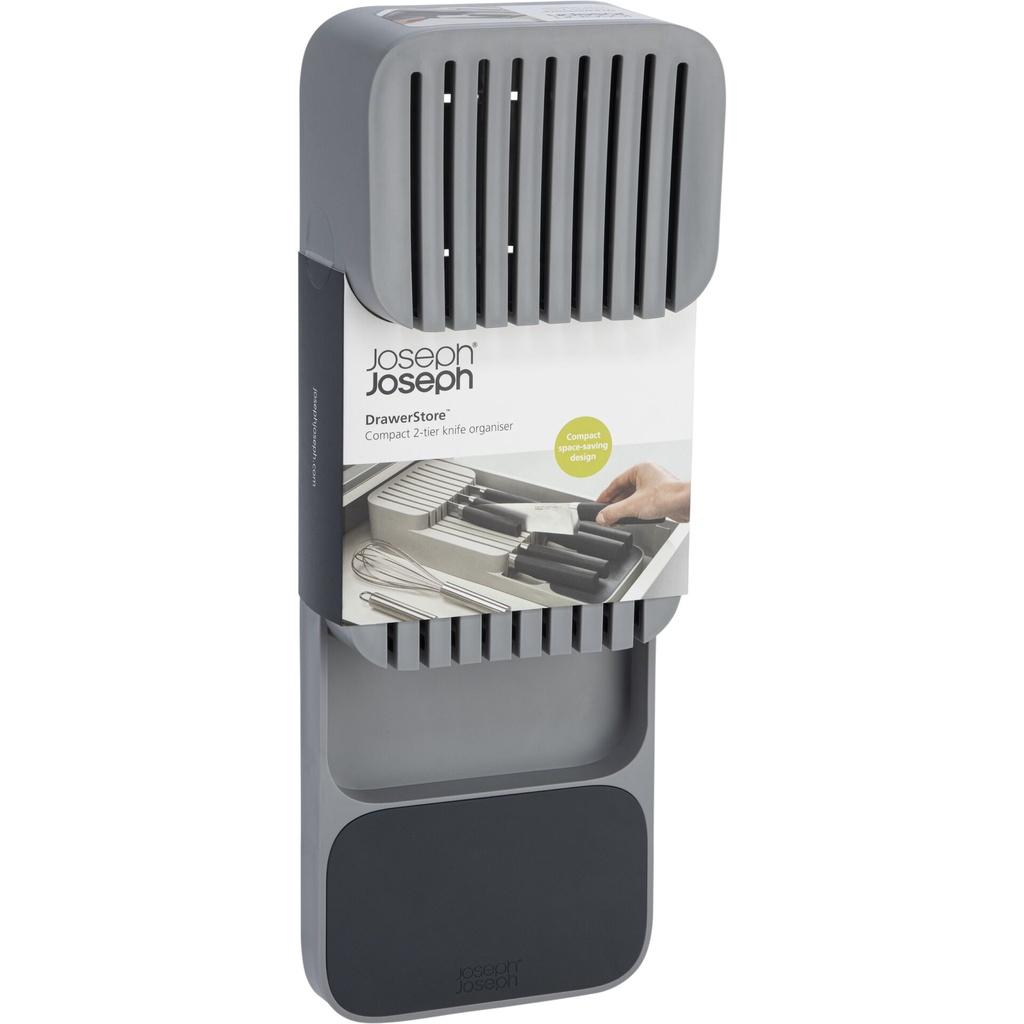 Joseph Joseph DrawerStore Grey Compact Knife Organiser