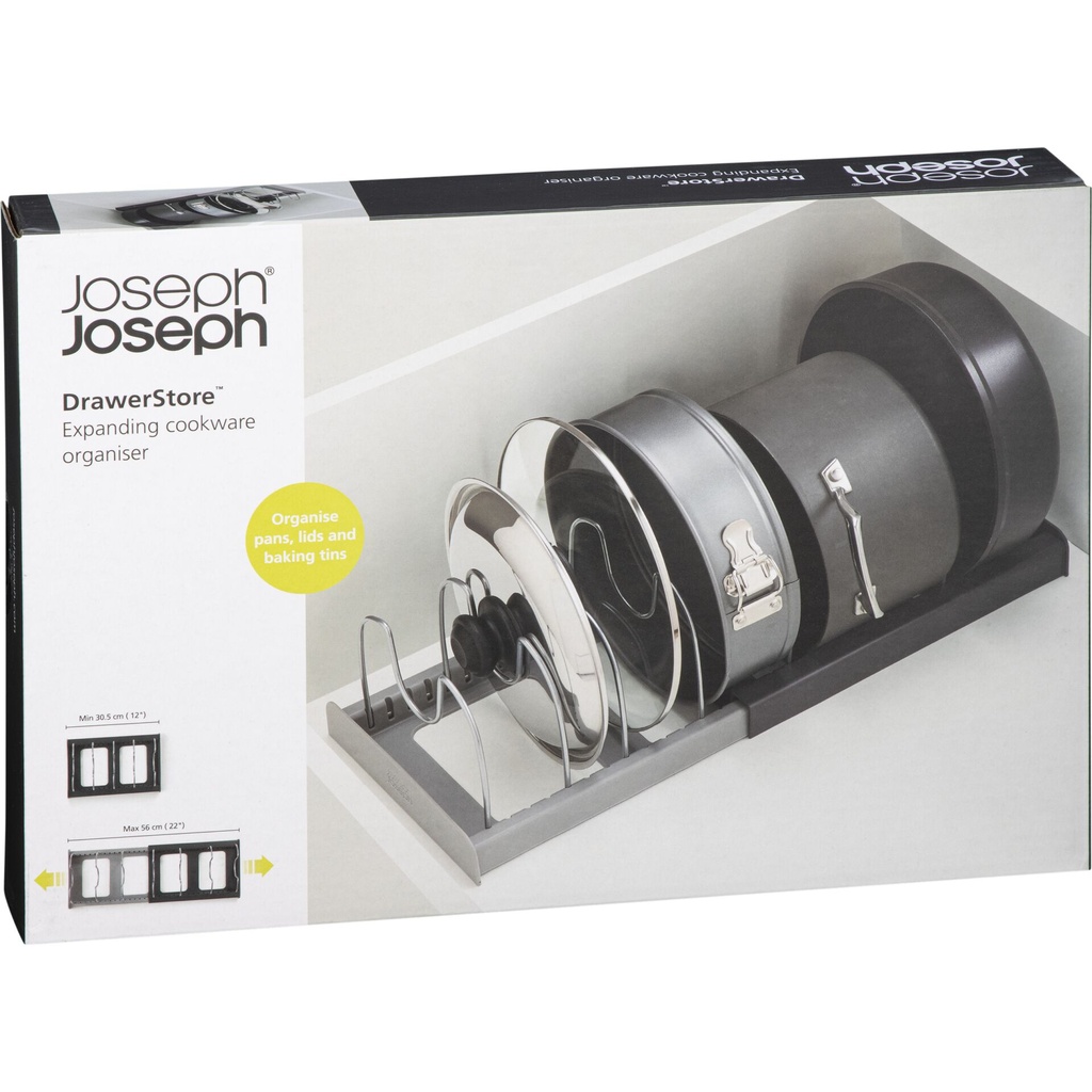Joseph Joseph DrawerStore Grey Expanding Cookware Organiser