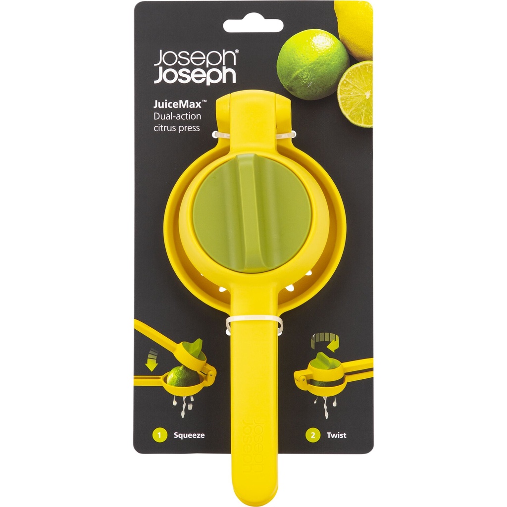 Joseph Joseph JuiceMax Dual- action Yellow Citrus Press