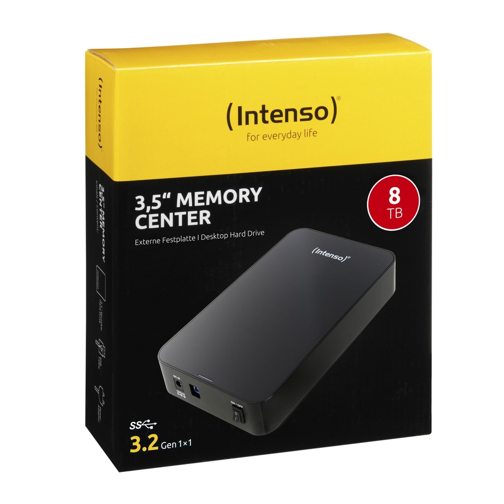 Intenso Memory Center        8TB 3,5  USB 3.2 Gen 1x1 schwarz
